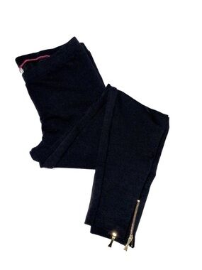 kate spade Black Leggings with Gold Zipper Accents